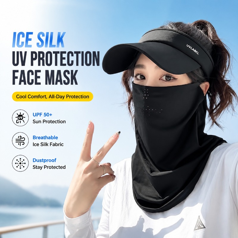 Men's Women's Ice Silk UV Prot - огляд і ціна Sports Mask Breathable